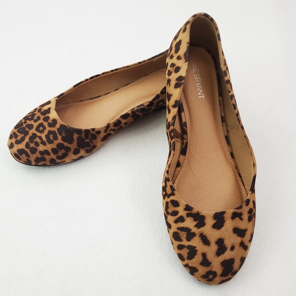 Lane Bryant Shoes - Lane Bryant leopard print flats 10 wide